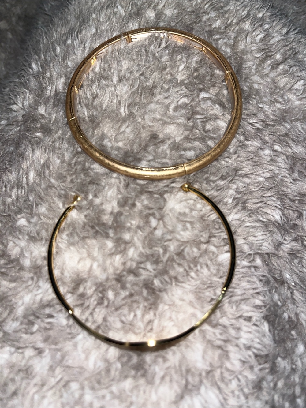 SET OF 2 Plunder Gold Tone Bangle Bracelet AND OPEN BACK BRACELET NWOT